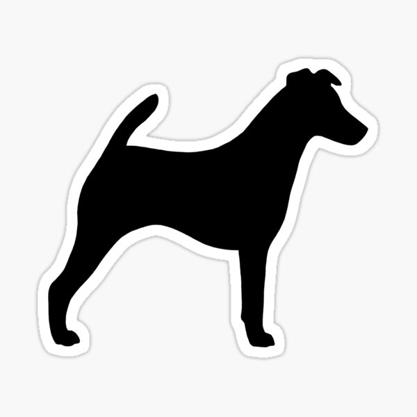 Smooth Fox Terrier Silhouette(s) Sticker
