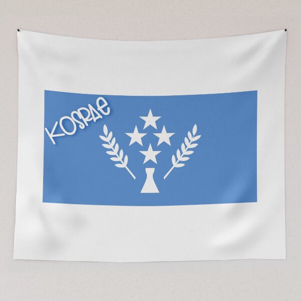 Aperçu de l'œuvre drapeau Kosrae créée et vendue par PolyMicroMela.