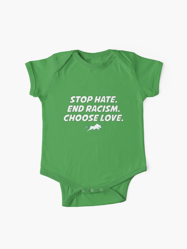 Stop Hate And Racism Choose Love Buffalo Bills Baby One-Piece for Sale by  DonnellHoux