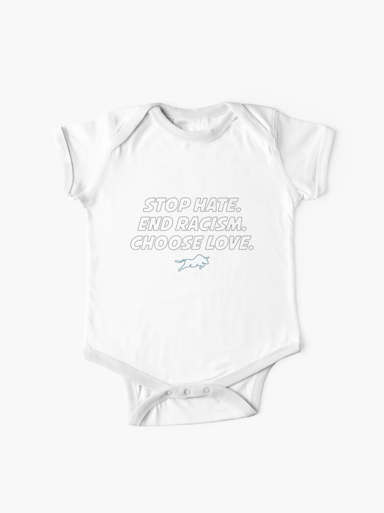 Stop Hate And Racism Choose Love Buffalo Bills' Baby One-Piece for Sale by  DonnellHoux