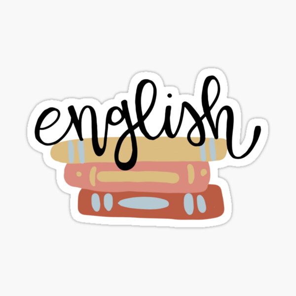 English Teacher Sticker Sticker For Sale By Sophsmaries Redbubble