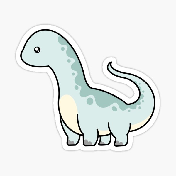Item preview, Cute Brontosaurus 2 designed and sold by PeelofALifeTime.