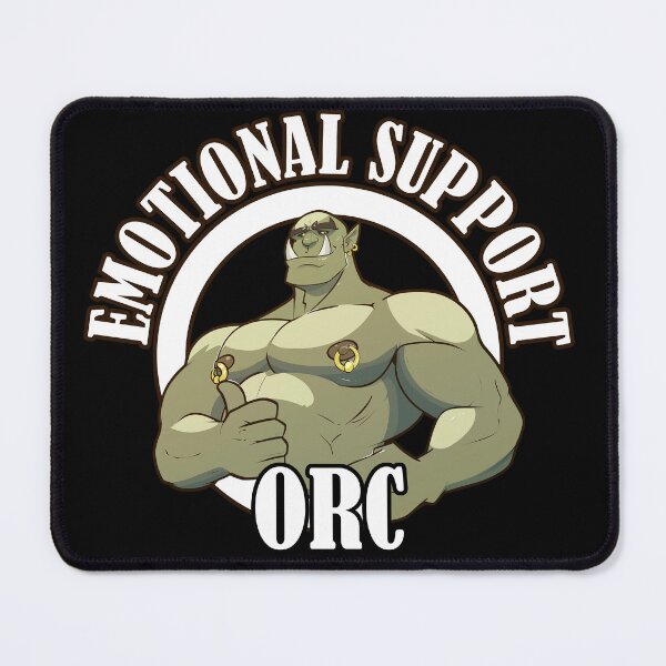 Item preview, Emotional Support Orc designed and sold by Prime-Viridian.
