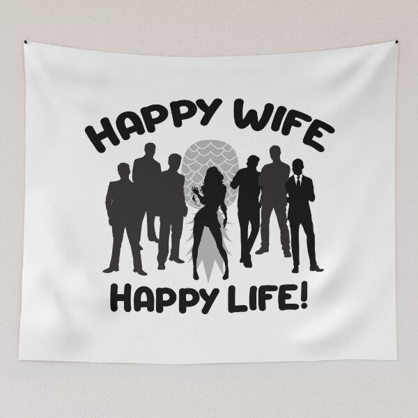Item preview, Happy Wife, Happy Life Swinger Lifestyle Hotwife Design - Make Your Hotwife or Vixen Happy! designed and sold by swingersshop.