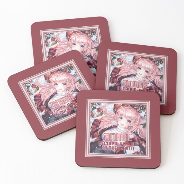 Item preview, ANIME Because Reality is Overrated! (on Burgundy) designed and sold by epinkb.