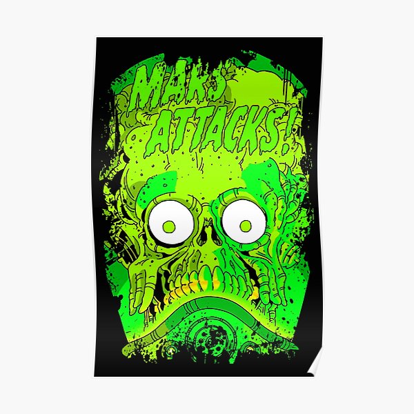 Mars Attacks (Distressed) Poster
