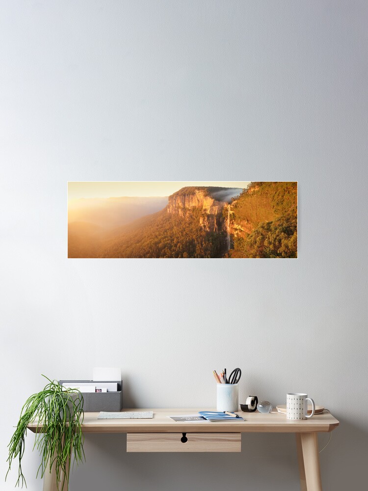 Thumbnail 2 of 3, Poster, Bridal Veil Falls, Blue Mountains, New South Wales, Australia designed and sold by Chockstone.