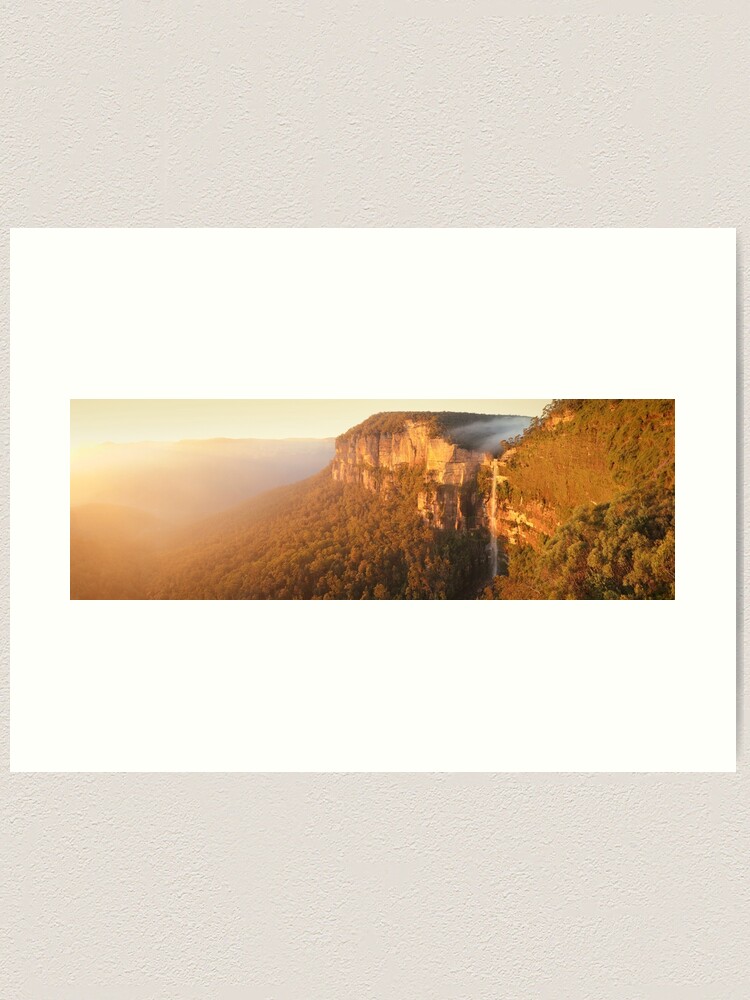 Art Print, Bridal Veil Falls, Blue Mountains, New South Wales, Australia designed and sold by Michael Boniwell
