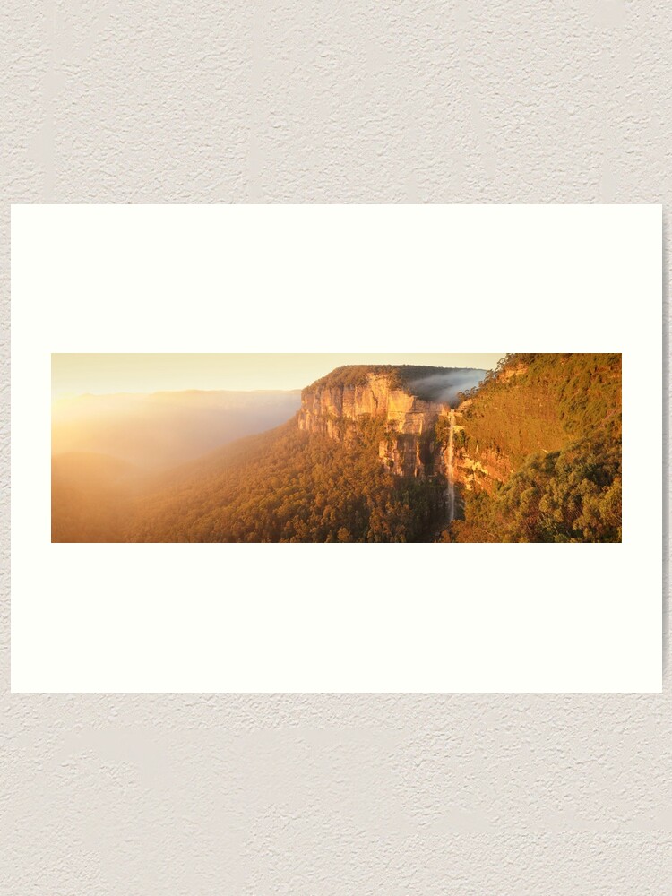 Thumbnail 1 of 3, Art Print, Bridal Veil Falls, Blue Mountains, New South Wales, Australia designed and sold by Chockstone.