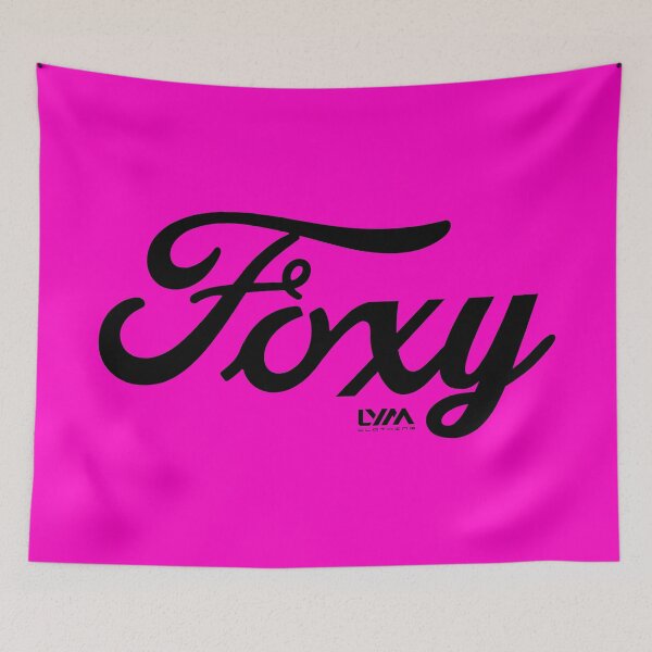 Aperçu de l'œuvre Foxy en noir créée et vendue par leaveyourmark.