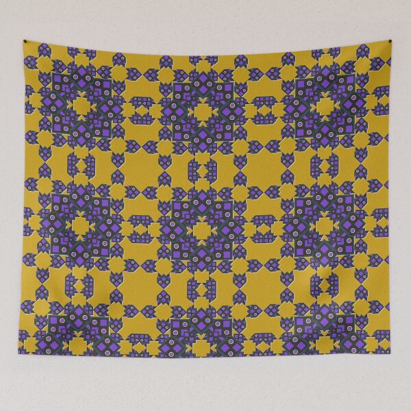 Item preview, The Violet Gold Star Dust in Fashion Seamless Pattern  designed and sold by MyMemoriesArts.