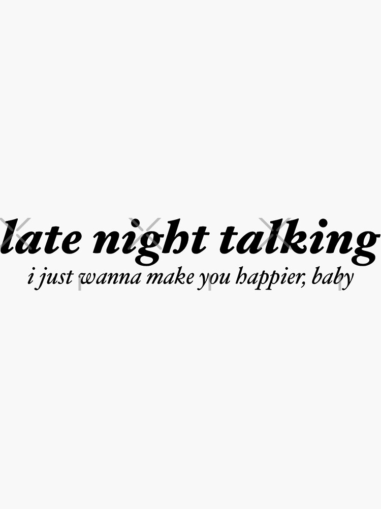 Harry Styles – Late Night Talking Lyrics