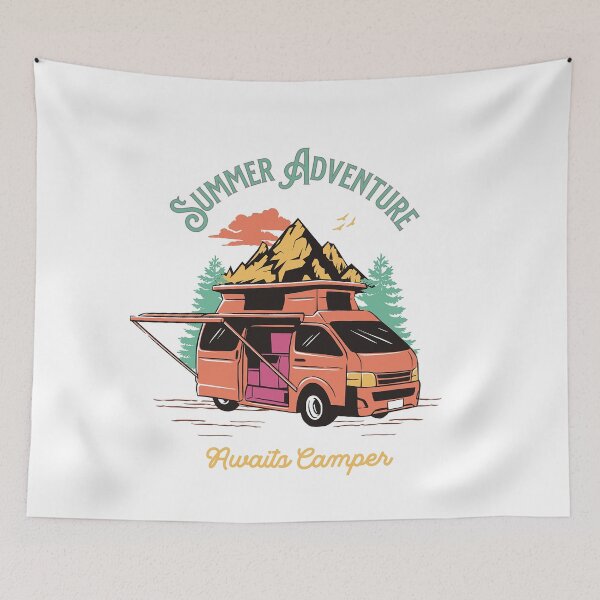 Item preview, Summer Adventure Awaits Camper designed and sold by formylovelydog.