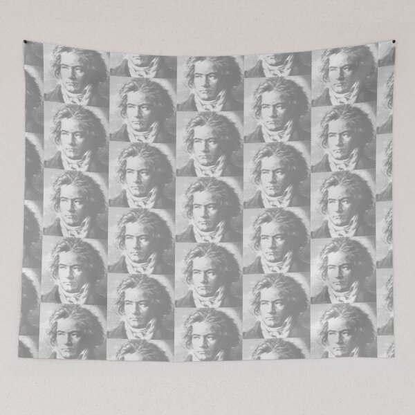 Item preview, Beethoven Portrait Formed By Lines designed and sold by Almdrs.
