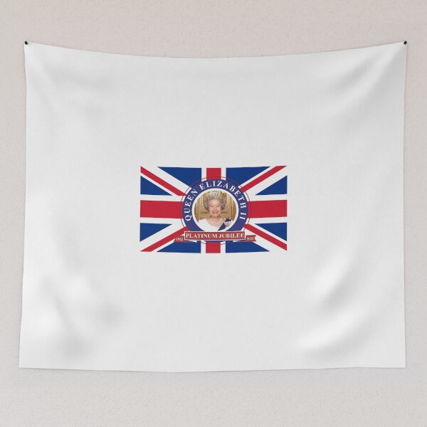 Item preview, Queens Platinum Jubilee flag designed and sold by ElainaNienow.