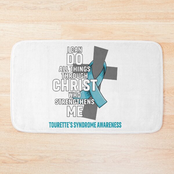 Item preview, I Can Do All Things Through Christ Who Strengthens Me Tourette's Syndrome Awareness designed and sold by Hatjar.