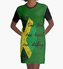 One love Graphic T-Shirt Dress
