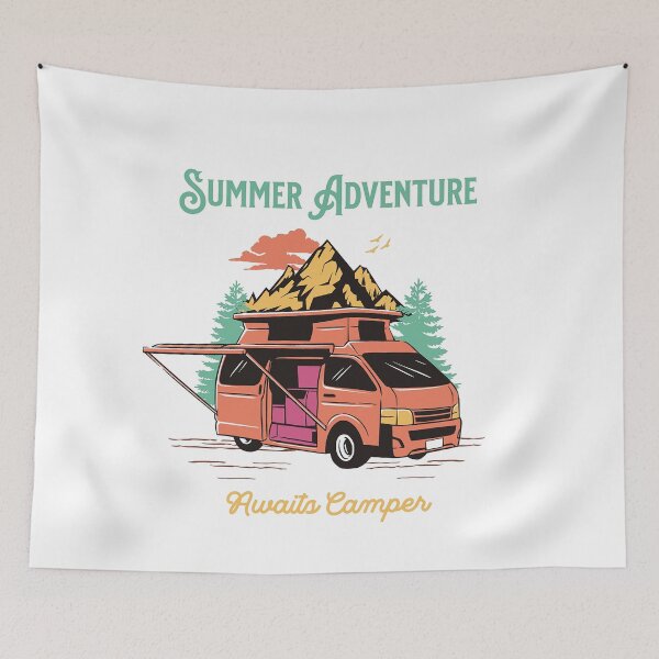 Item preview,  Summer Adventure Awaits Camper designed and sold by formylovelydog.