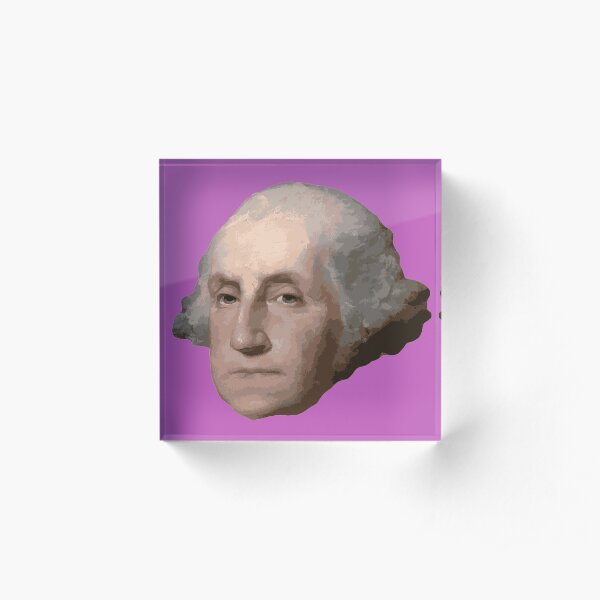 George Washington's Head Acrylic Block