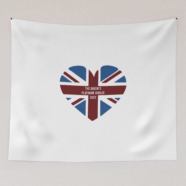 Item preview, The Queen Platinum Jubilee Heart designed and sold by ElainaNienow.