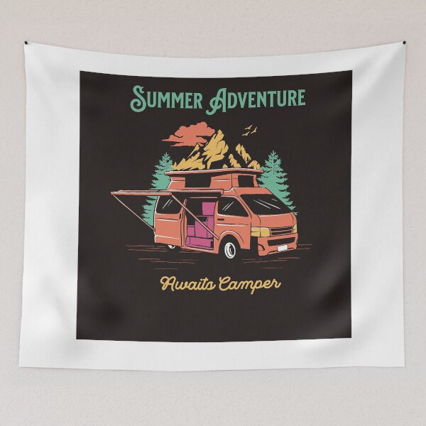 Item preview,   Summer Adventure Awaits Camper designed and sold by formylovelydog.