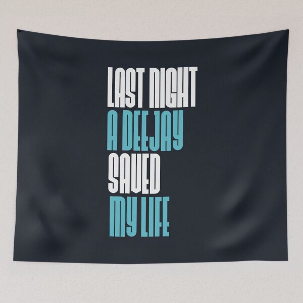 Item preview, Last night the Dj saved my life house music lovers gift designed and sold by clandestine-l.