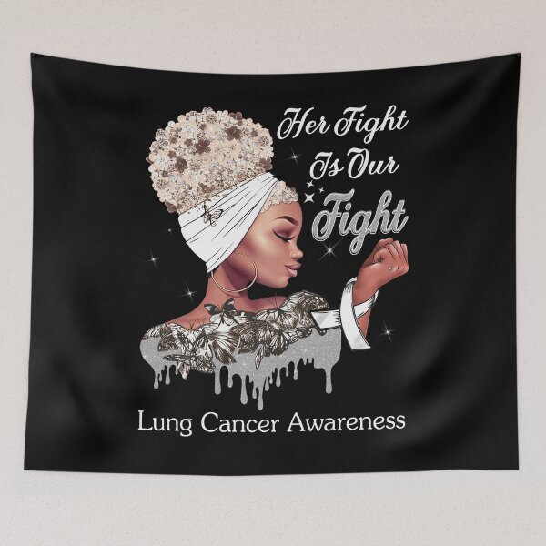 Item preview, Her Fight Is Our Fight Lung Cancer Awareness designed and sold by Mnrshirley.