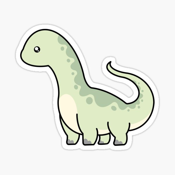 Item preview, Cute Brontosaurus 3 designed and sold by PeelofALifeTime.