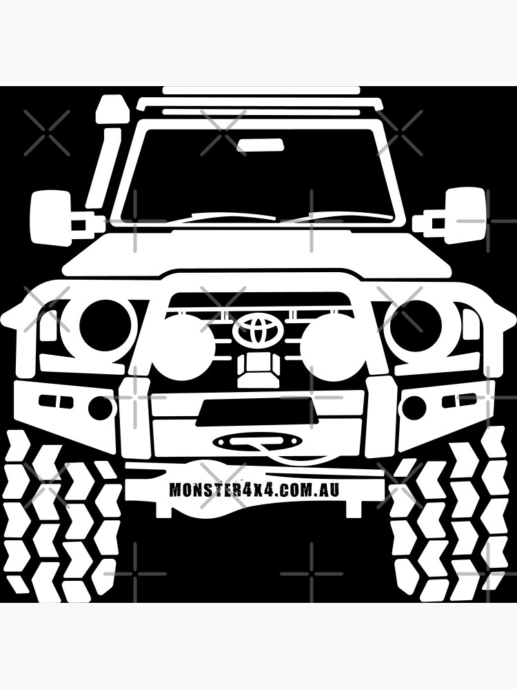 "79 Series Land Cruiser Stencil" Art Print for Sale by Monster4x4