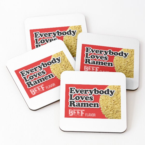 Item preview, Everybody Loves Ramen, funny parody design, Beef designed and sold by JCMCDesigns.