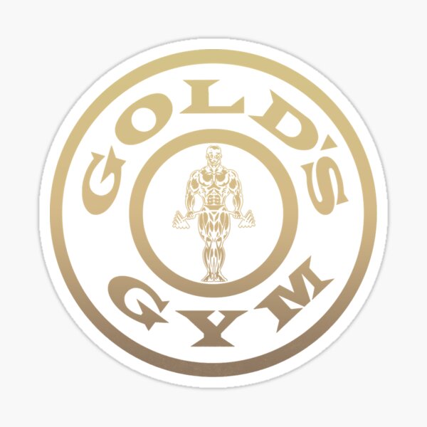 Golds Gym Silhouette Logo Basic T-shirt Chemise Sport Chemise Sport Fitness gymwear 