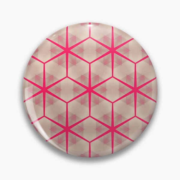Item preview, Cute honeycomb floral seamless pattern in red and blush pink color designed and sold by PatternFantasy.