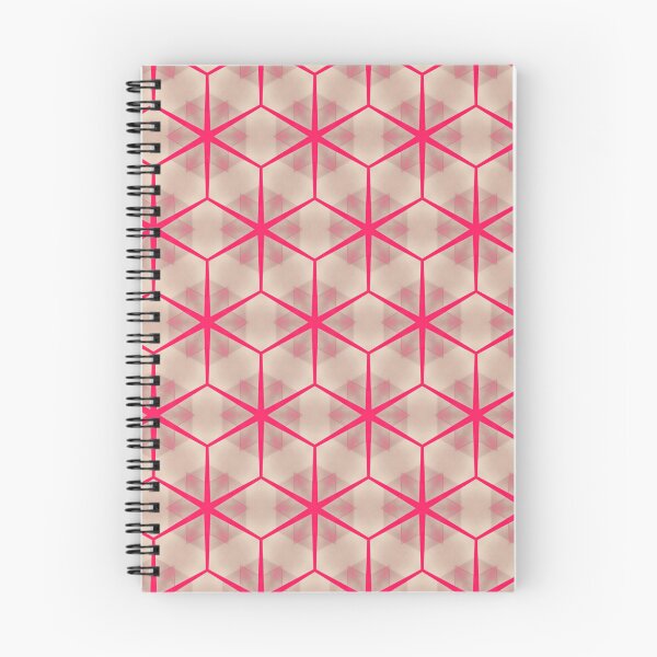 Item preview, Cute honeycomb floral seamless pattern in red and blush pink color designed and sold by PatternFantasy.