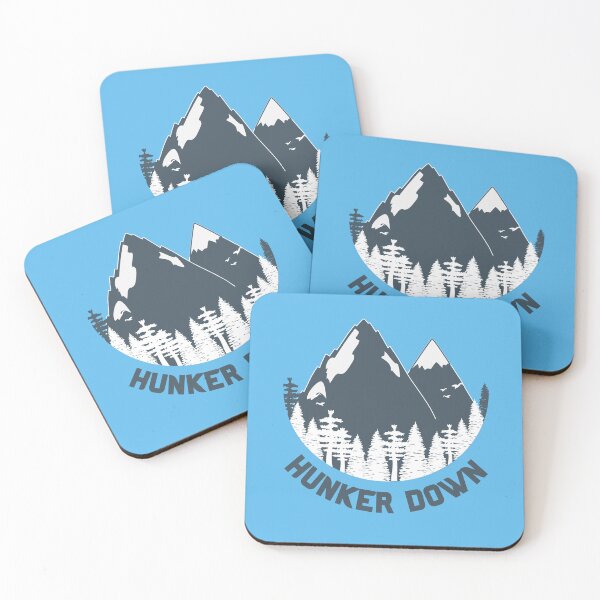 Item preview, Vintage Hunker Down Bold Typography with trekking illustration  designed and sold by garniturex.