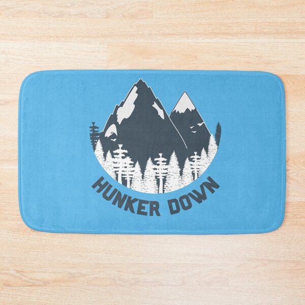 Item preview, Vintage Hunker Down Bold Typography with trekking illustration designed and sold by garniturex.