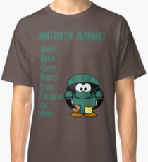 Anesthesia Alphabet Classic T-Shirt