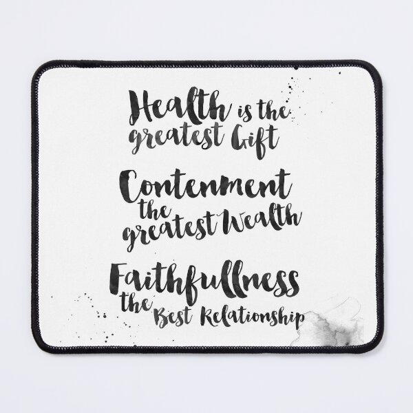Item preview, Health Is The Greatest Gift - Quotes From Buddha On Life designed and sold by Buddhaport.