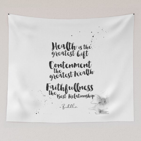 Item preview, Health Is The Greatest Gift - Quotes From Buddha On Life designed and sold by Buddhaport.