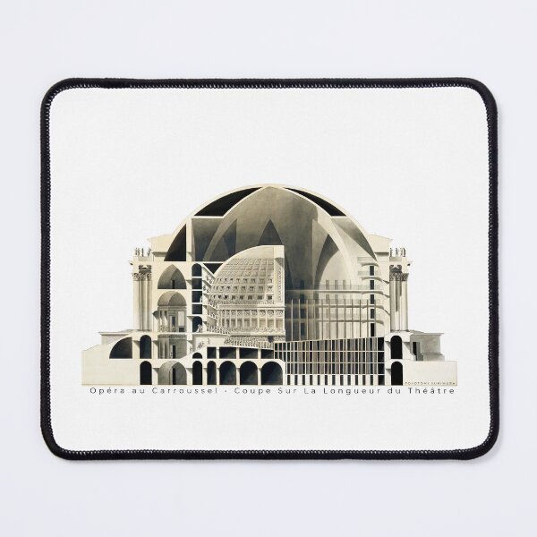 Item preview,  Opéra au Carroussel • Coupe Sur La Longueur du Théâtre designed and sold by amuseXpress.