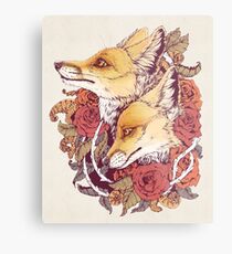 Rotfuchs-Blüte Metallbild