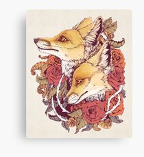 Red Fox Bloom Canvas Print