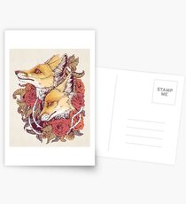Red Fox Bloom Postcards
