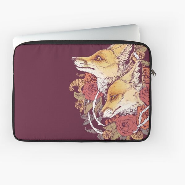 Red Fox Bloom Laptop Sleeve
