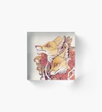 Bloque acrílico Red Fox Bloom