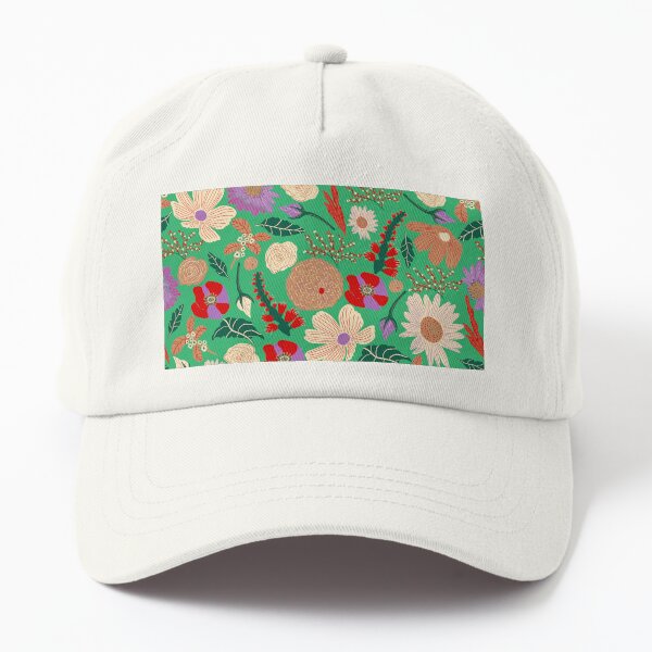 Aperçu de l'œuvre Boho Floral Wildness Vert créée et vendue par Lozzie Eliza Designs.