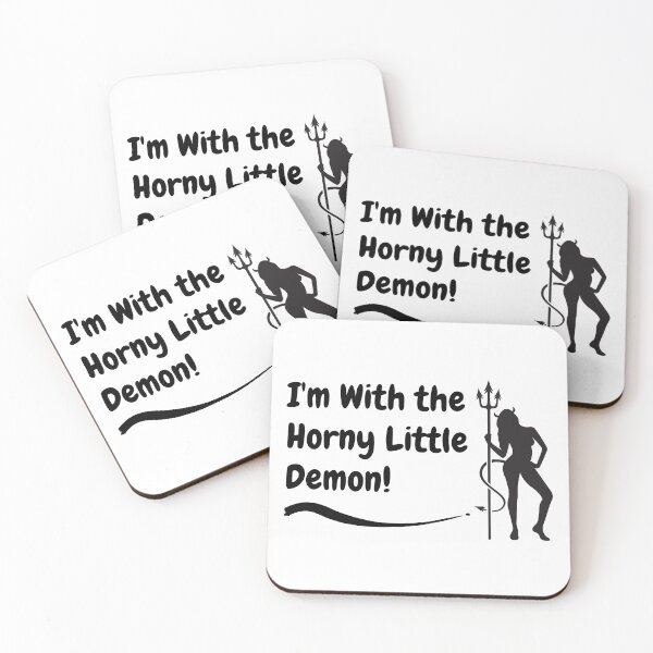 Item preview, Swinger Lifestyle I'm With the Horny Little Demon designed and sold by swingersshop.