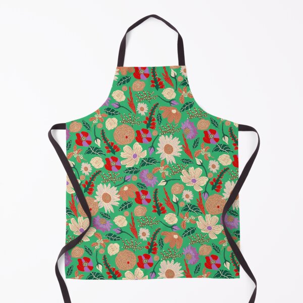 Item preview, Boho Floral Wildness Green designed and sold by Lozzie Eliza Designs.