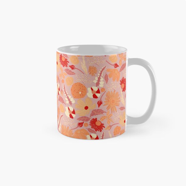 Item preview, Boho Floral Wildness Orange Red designed and sold by Lozzie Eliza Designs.