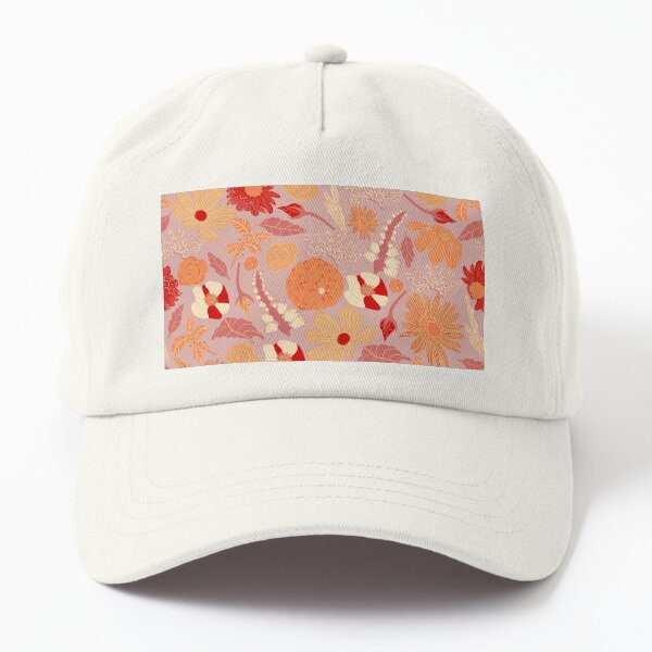 Aperçu de l'œuvre Boho Floral Wildness Orange Rouge créée et vendue par Lozzie Eliza Designs.