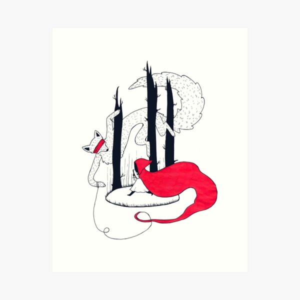 red riding hood Art Print